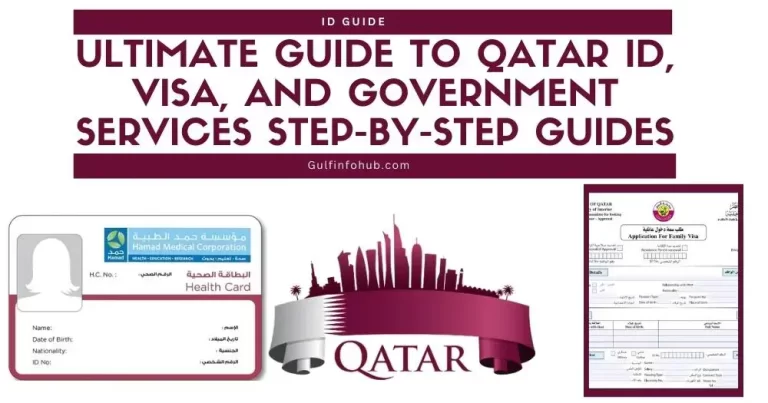 The Ultimate Guide To QATAR ID, VISA, AND GOVERNMENT SERVICES STEP-BY-STEP