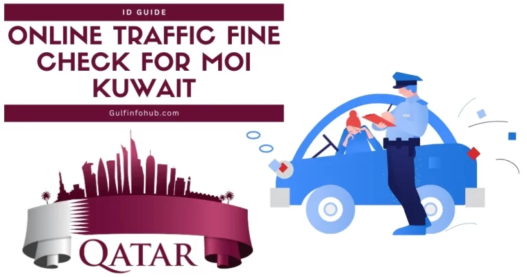 Online Traffic Fine Check For Moi Kuwait